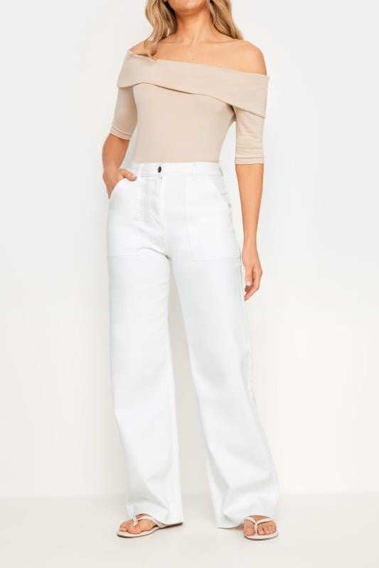 LTS Tall White Wide Leg Jeans | Long Tall Sally 2