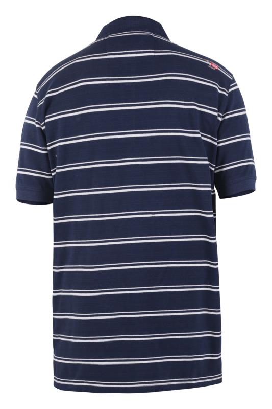 D555 Grey Stripe Polo Shirt | BadRhino