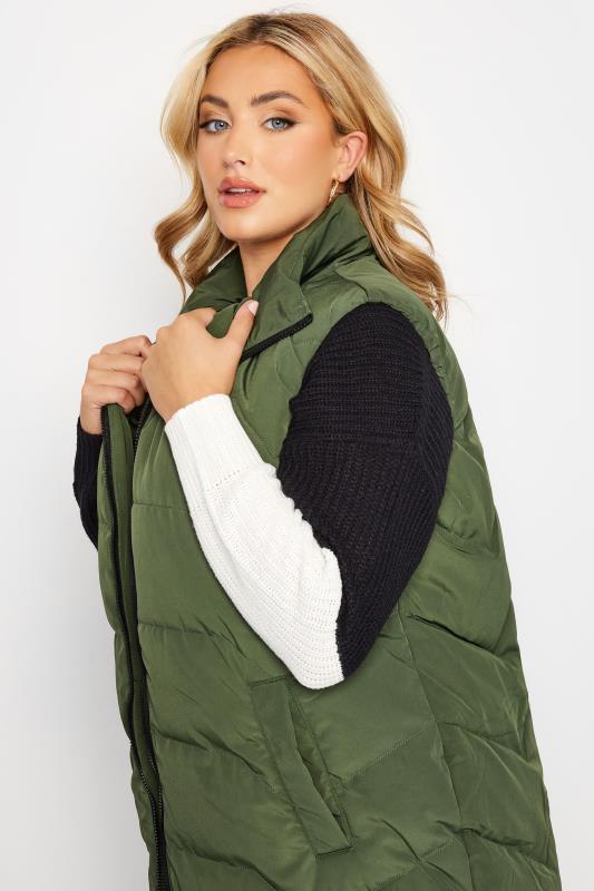Plus Size Green Maxi Gilet | Yours Clothing  4