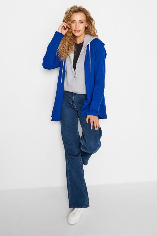 LTS Tall Women's Cobalt Blue Scuba Longline Blazer | Long Tall Sally 3