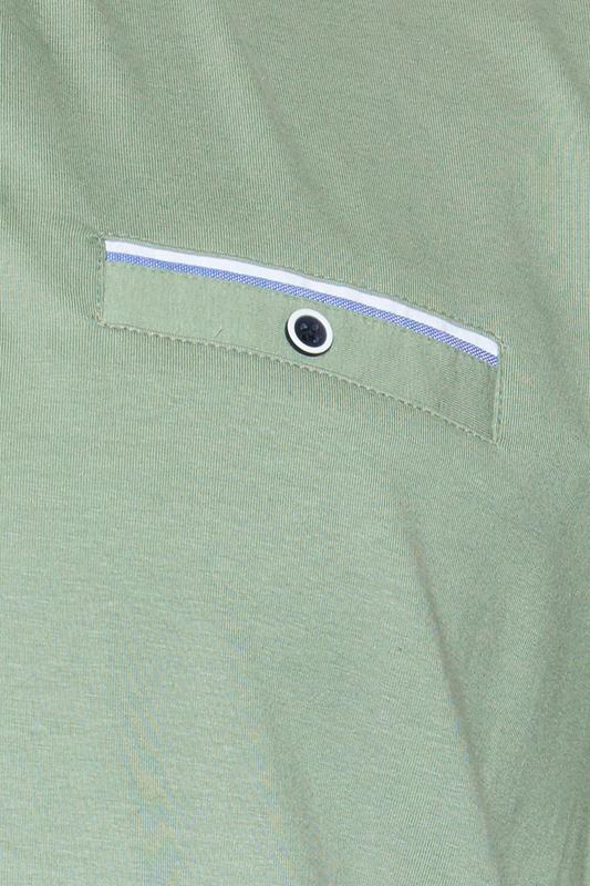 BadRhino Big & Tall Green Chambray Pocket Polo Shirt | BadRhino 8