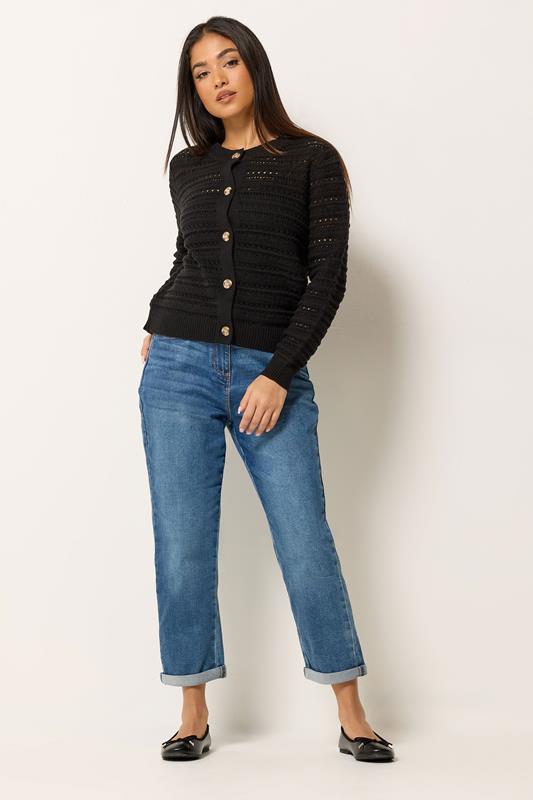 M&Co Petite Black Crochet Cardigan | M&Co 1