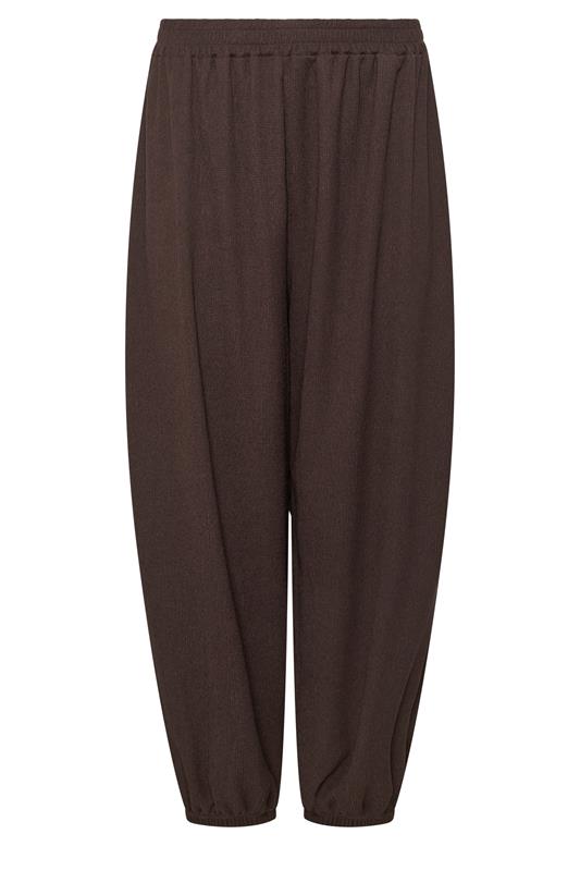 M&Co Chocolate Brown Balloon Leg Trousers | M&Co 5