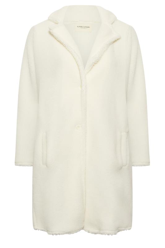 YOURS LUXURY Plus Size Curve White Faux Fur Coat | Yours Clothing  7