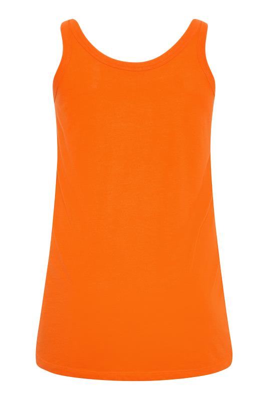Plus Size Orange Vest Top | Yours Clothing