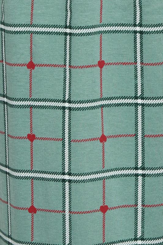 LTS Tall Green Check Print Pyjama Set | Long Tall Sally  5