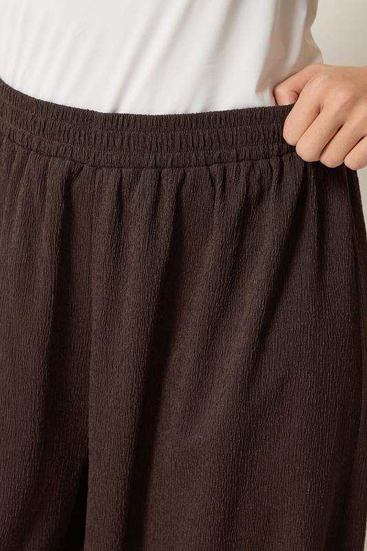 M&Co Chocolate Brown Balloon Leg Trousers | M&Co 4