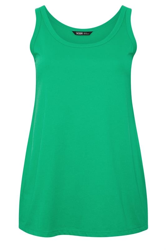 YOURS Plus Size Green Core Vest Top | Yours Clothing 5