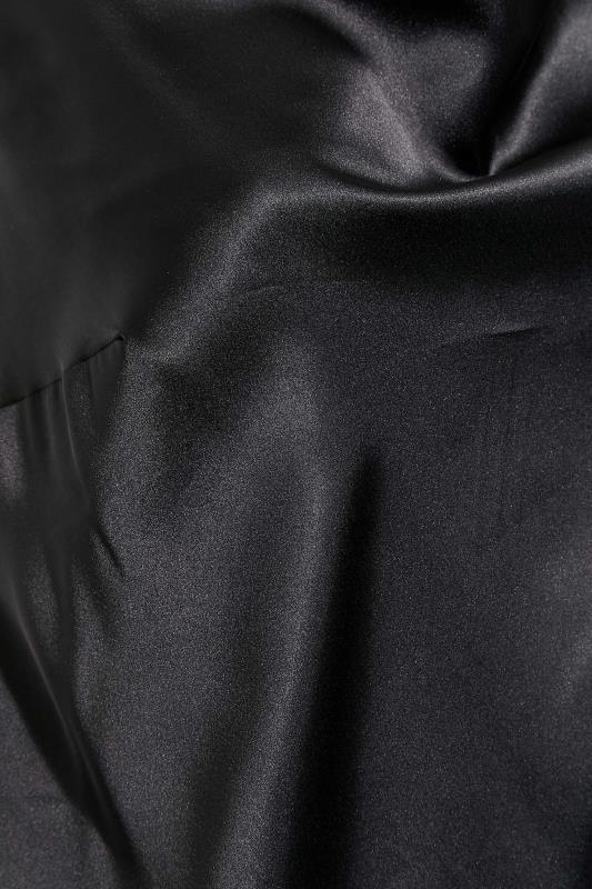 LIMITED COLLECTION Curve Black Cowl Neck Satin Dress 5