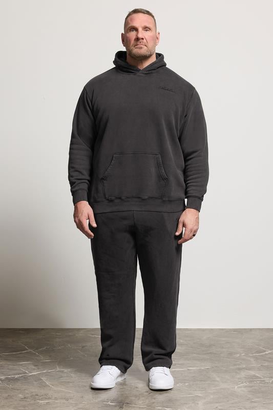 BadRhino Big & Tall Black Sun Bleached Hoodie | BadRhino 2
