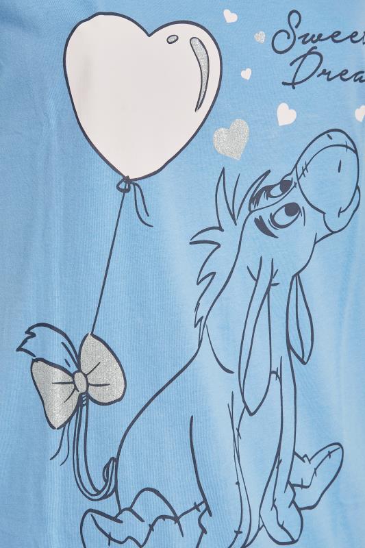 DISNEY Plus Size Blue Eeyore Sweet Dreams Pyjama Set | Yours Clothing 6