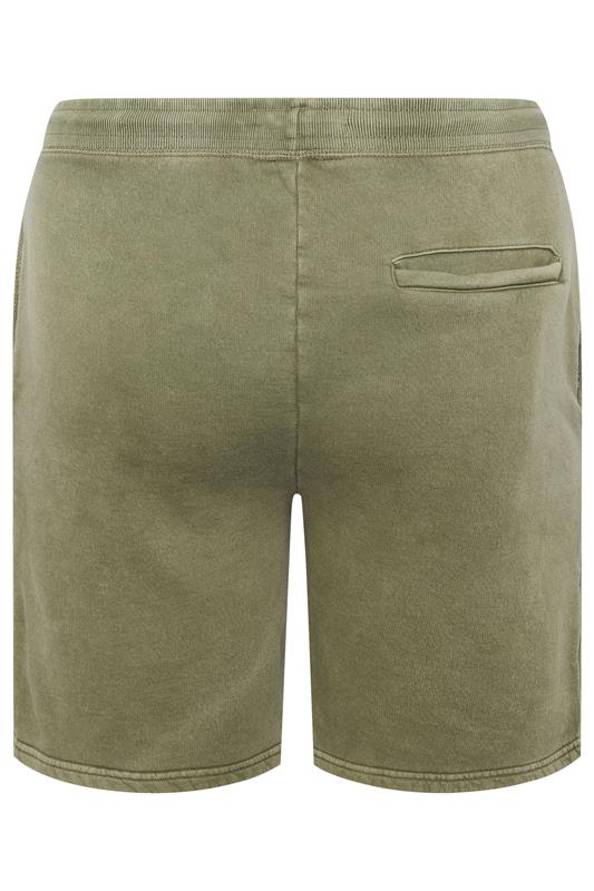 BadRhino Big & Tall Green Sun Bleached Jogger Shorts | BadRhino 7