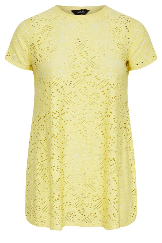 Curve Yellow Broderie Anglaise Swing T-Shirt 6