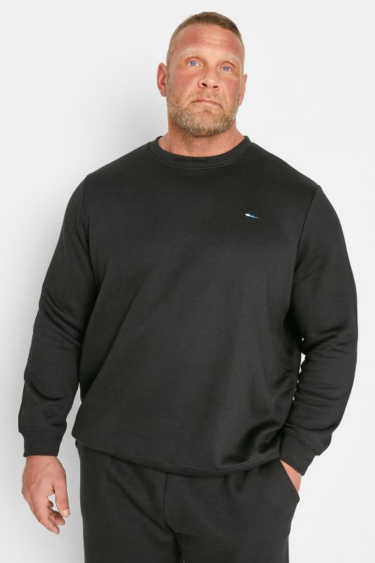 Men's  BadRhino Big & Tall Black Essential Sweatshirt