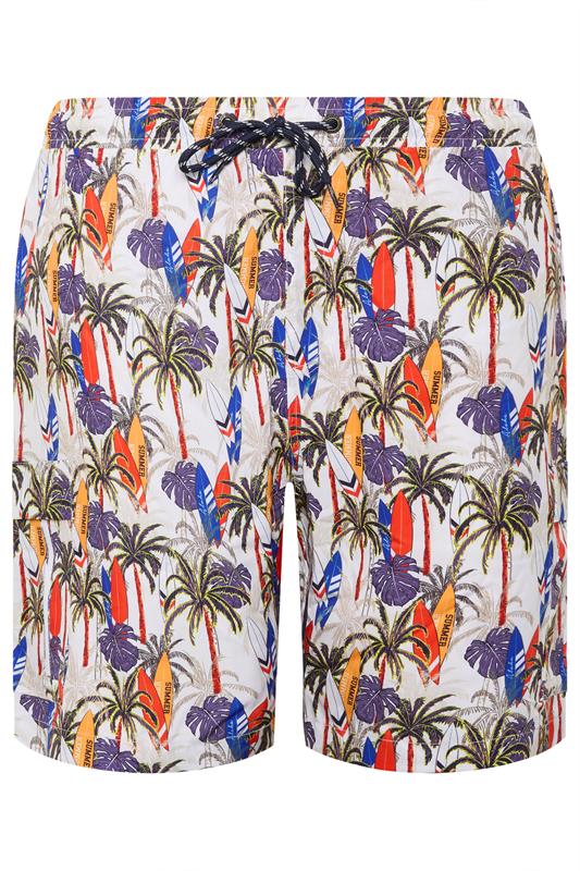 KAM Big & Tall Natural Brown Surf Swim Shorts | BadRhino 2
