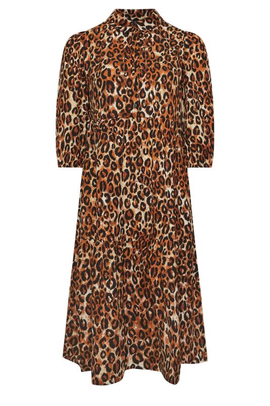 Leopard print shirt dress size 18 online