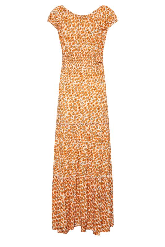 LTS Tall Women's Yellow Sunflower Print Maxi Dress | Long Tall Sally 7