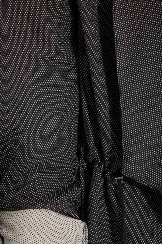 Curve Black Spot Print Longline Jacket_S.jpg