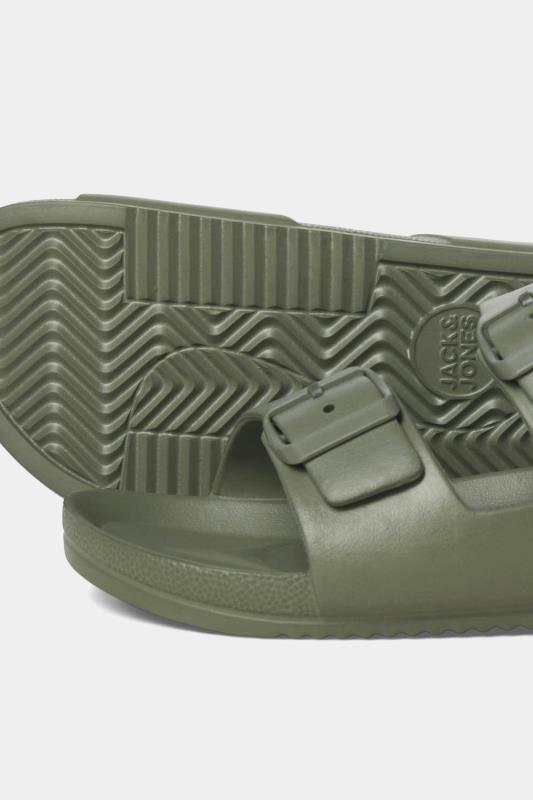 JACK & JONES Big & Tall Green Double Strap Sandals | BadRhino 5