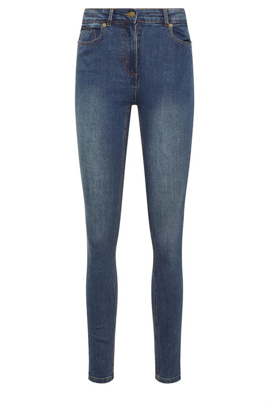 LTS Tall Women's Mid Blue Skinny Jeans | Long Tall Sally 5