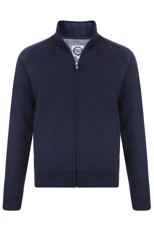 KAM Navy Blue Zip Through Sweatshirt | BadRhino 2
