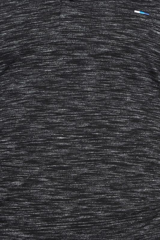 BadRhino Big & Tall Black Marl Polo Shirt | BadRhino 3