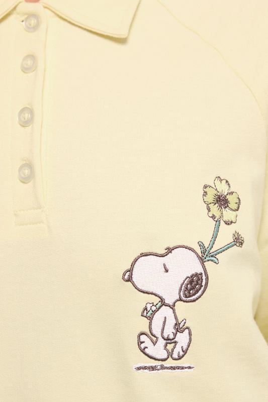 PixieGirl Petite Women's Yellow Cotton Snoopy Embroidered Sweatshirt | PixieGirl 4