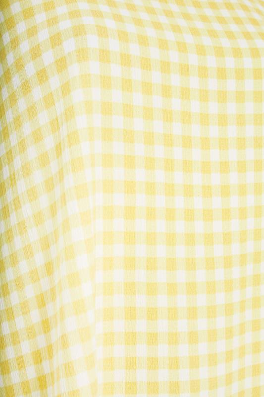 Curve Yellow Gingham Square Neck Vest Top 4