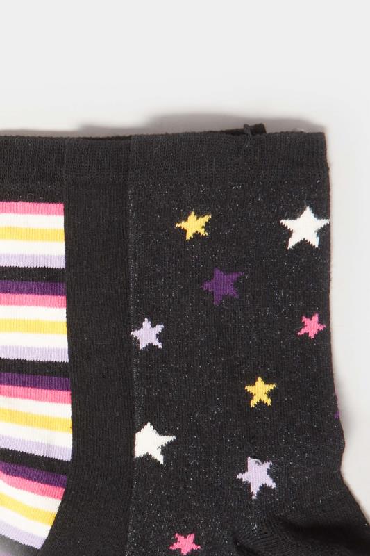 LTS Tall Women's 3 PACK Star & Stripe Print Ankle Socks | Long Tall Sally 4