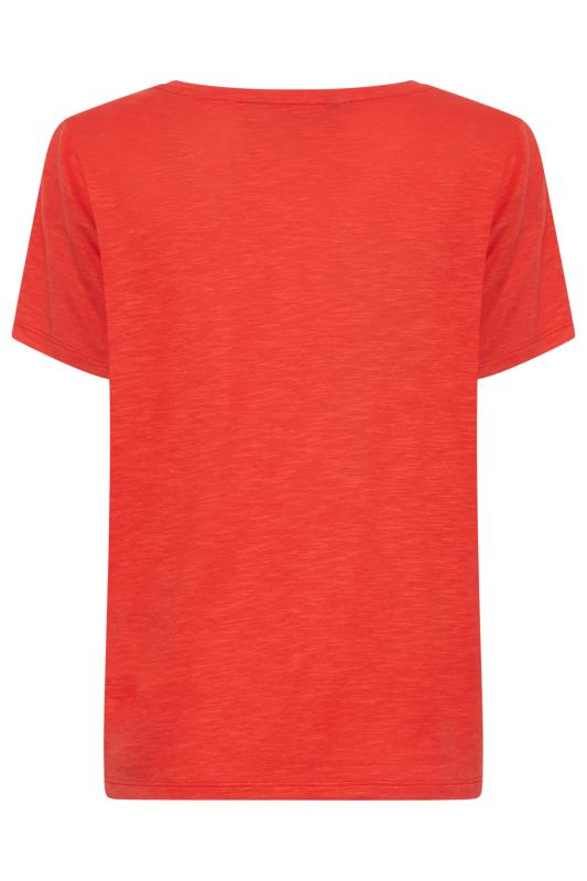 M&Co Red Short Sleeve Cotton Blend T-Shirt | M&Co  7