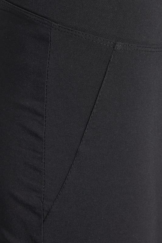 Petite Black Bi Stretch Skinny Fit Trousers | PixieGirl  3