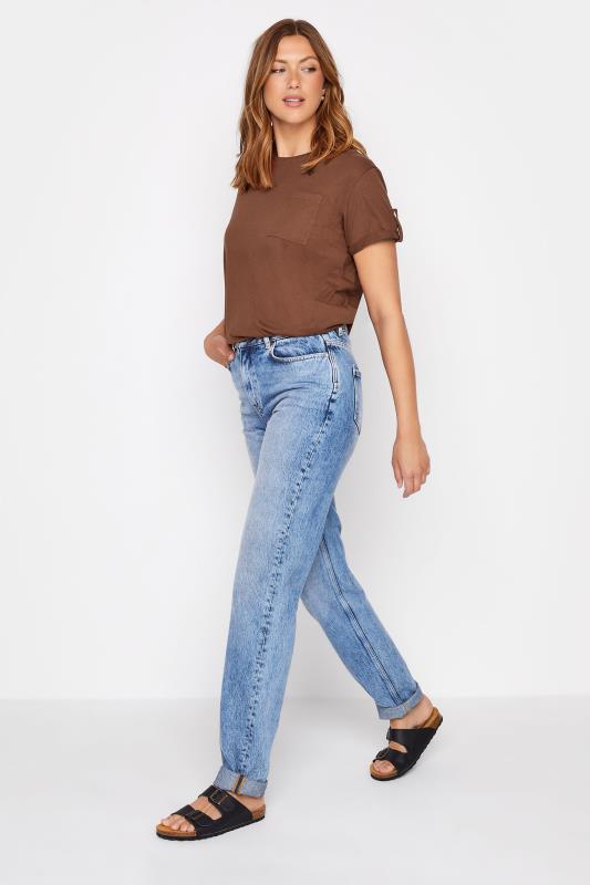 Tall Women's LTS Brown Short Sleeve Pocket T-Shirt | Long Tall Sally 2
