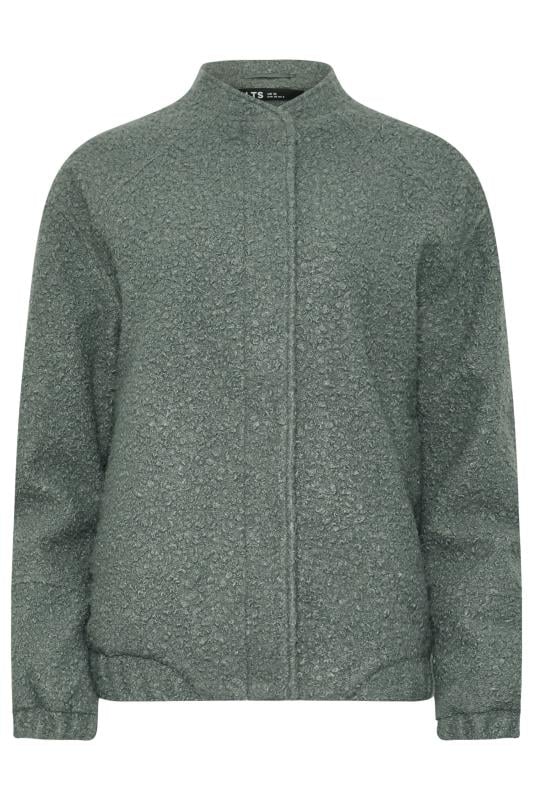 LTS Tall Grey Boucle Bomber Jacket | Long Tall Sally 5