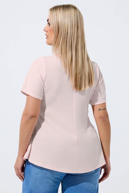 LIMITED COLLECTION Plus Size Pink Corset Top | Yours Clothing 2