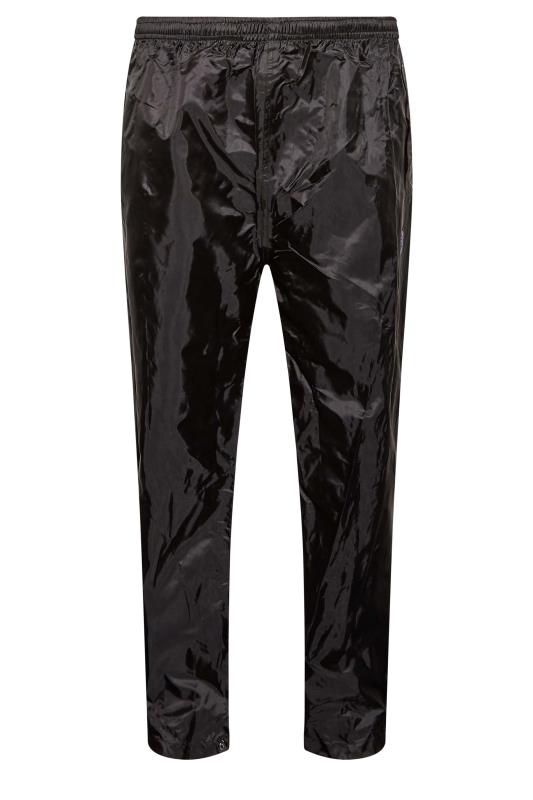 D555 Big & Tall Black Pack Away Waterproof Trousers | BadRhino 5