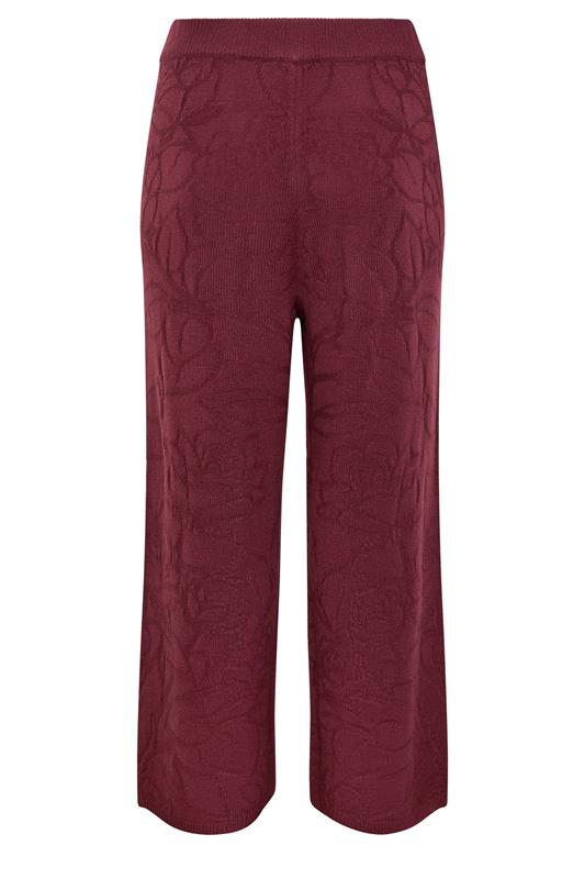 LIMITED COLLECTION Plus Size Red Rose Jacquard Trouser 6