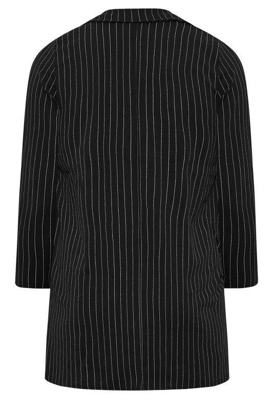 LIMITED COLLECTION Plus Size Black Pinstripe Blazer | Yours Clothing 8