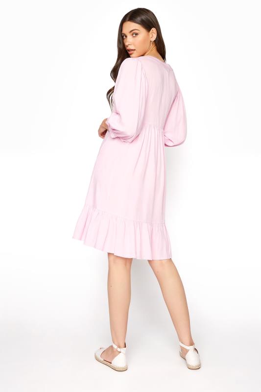 LTS Pink Tiered Smock Dress | Long Tall Sally  3