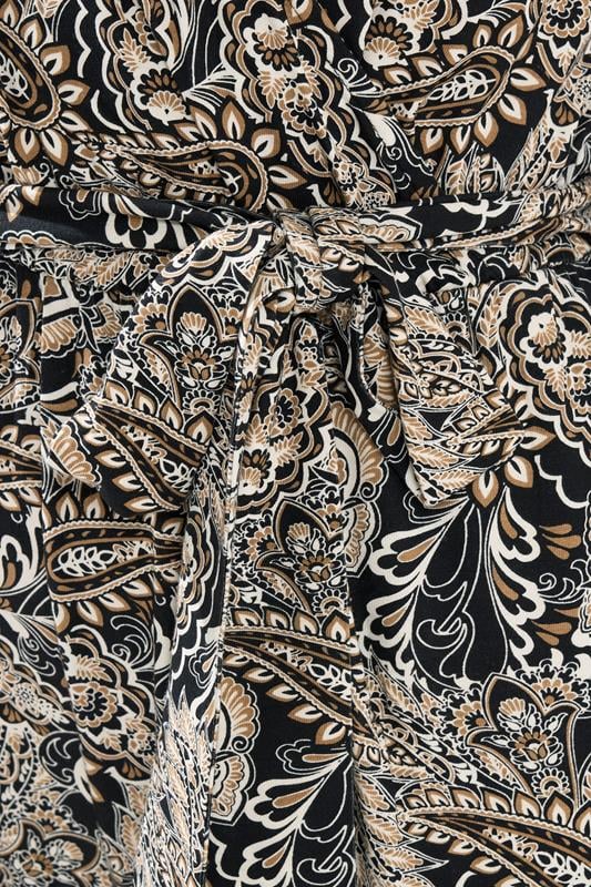 LTS Tall Women's Black Paisley Wrap Jumpsuit | Long Tall Sally 4