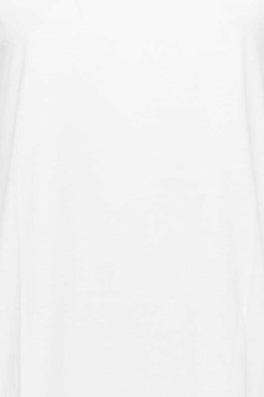 YOURS Plus Size White Basic T-Shirt  - Petite| Yours Clothing 5