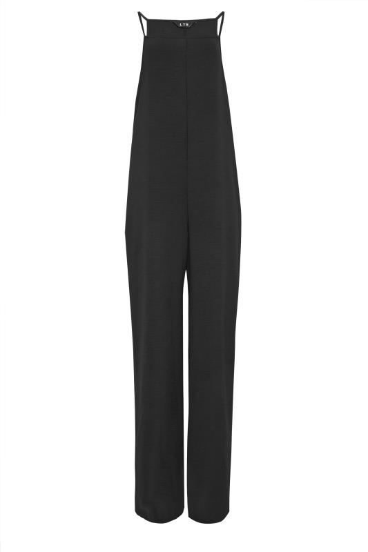 LTS Tall Womens Black Sleeveless Wide Leg Jumpsuit | Long Tall Sally 8