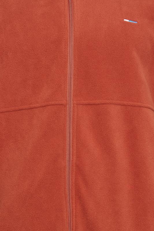 BadRhino Big & Tall Orange Essential Zip Through Fleece | BadRhino 4