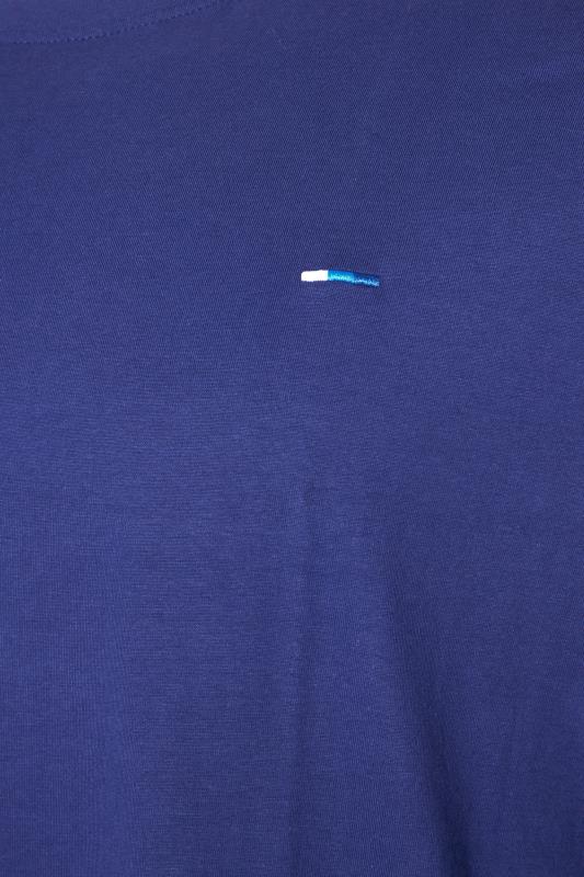 BadRhino Big & Tall Royal Blue Plain Long Sleeve T-Shirt 2