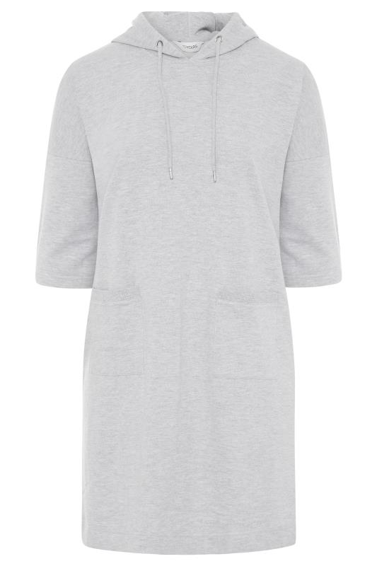 Curve Grey Marl Longline Sweatshirt Dress_F.jpg