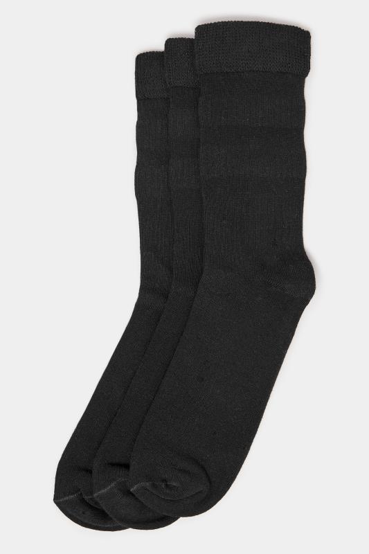 BadRhino Black 3 Pack Non Elastic Top Socks | BadRhino 3