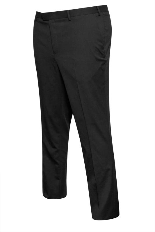 BadRhino Black Plain Suit Trousers | BadRhino 6