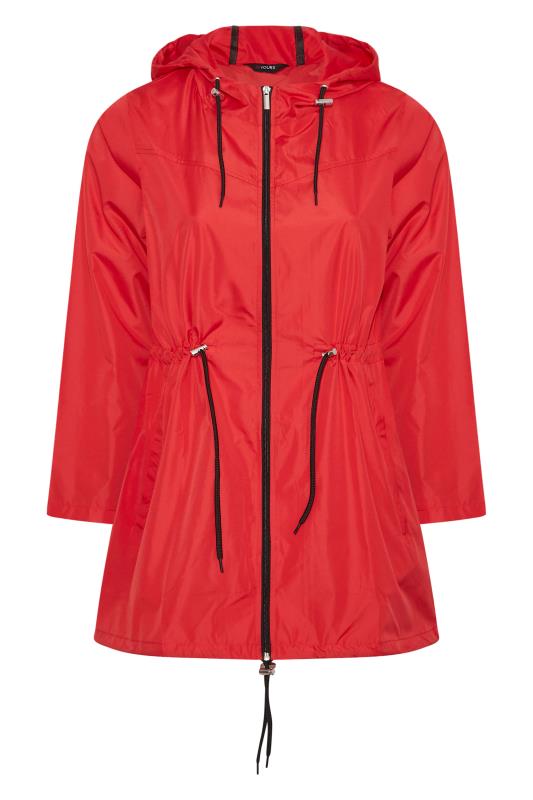 Plus Size Red Pocket Parka | Yours Clothing 8