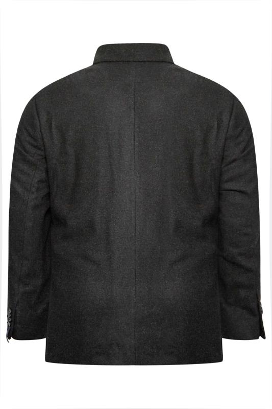 BadRhino Big & Tall Grey Tweed Wool Mix Suit Jacket | BadRhino 6