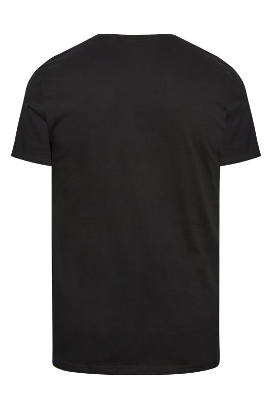BadRhino Big & Tall Black Union Repair Print T-Shirt | BadRhino 4