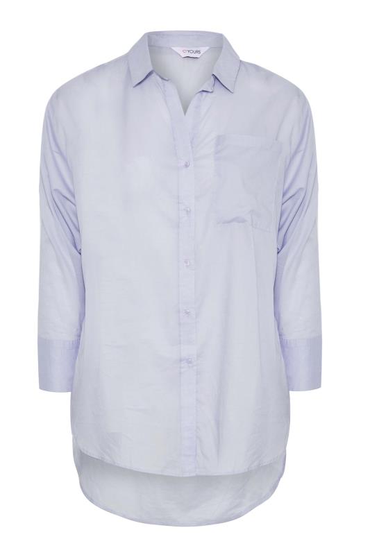 Plus Size Grey Pocket Oversized Shirt | Yours Clothing 6